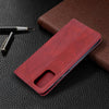 For Galaxy S20+ Rhombus Texture Horizontal Flip Magnetic Leather Case with Holder & Card Slots(Red)