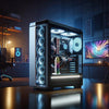 COOLMOON GH3 Computer ARGB Vertical Adjustable Lens Graphics Card Holder, Style: No Temperature Display Black