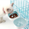 Anti-Choke Pet Bowl, Blue - Hanging, Non-Tip, Cat & Dog