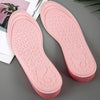 2 Pairs Massage Inner Heightening Insoles Men and Women EVA Breathable Sports Heightening Shoes Full Pad, Size: 37-38(Pink 2.5cm)