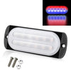 DC12V-24V / 36W Car Truck Emergency Strobe Flash Warning Light 12LEDs Ultra-thin Side Lights(Red + Blue)