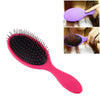 Soft Women Hair Brush Salon Hairstyles Comb Wet Dry Scalp Massage Brushes(Pink)
