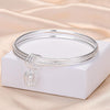 Women Closed Solid Three Rings Bracelet, Size: Z103 56mm