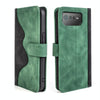 For Asus ROG Phone 6 Stitching Horizontal Flip Leather Phone Case(Green)