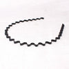 2pcs Unisex Simple Wavy Hair Head Hoop Band Sport Headband Hair accessories(Black)