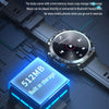 M68 Plus 1.52 inch Round Screen 2 in 1 Bluetooth Earphone Smart Watch, 512MB Memory Support Health Monitoring(Black)