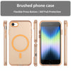 For iPhone SE 2022 / 2020 / 8 MagSafe Frosted Translucent TPU + PC Full Coverage Phone Case(Orange)