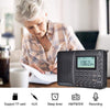 K-603 Portable FM / AM / SW Full Band Stereo Radio, Support BT & TF Card (Black)