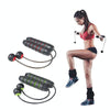 Indoor Ropeless Skipping Fitness Exercise Weight Rope(Black Green + Weight)