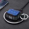 For AirPods 4 Battle Armor Four-corner Shockproof Earphone Protective Case(Black)