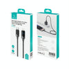 USAMS SJ741 30W USB-C / Type-C to 8 Pin Zinc Alloy Digital Display Fast Data Cable, Length: 1.2m(Titanium)