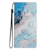 For Samsung Galaxy A26 5G Colored Drawing Leather Phone Case(Blue Marble)