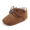 D0772 Cotton Uppers Semi-Rubber Soles Non-Slip Baby Walking Shoes, Size: 12cm(Dark Brown)