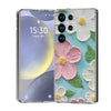 For Samsung Galaxy S25 Ultra 5G IMD Double Piece Simple Fresh Shockproof Phone Case(Colorful Flowers)