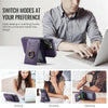 For iPhone 15 Plus DG.MING K1 MagSafe Detachable Wallet RFID Back Cover Phone Case(Purple)