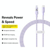 Baseus CD Series PD20W USB-C / Type-C to 8 Pin Fast Charging Data Cable, Length:1m(Purple)
