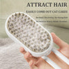 Electric Cat Spray Comb | Rechargeable Grooming Brush (White)