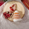Hand-woven Christmas Keychain Cute Mobile Phone Handbag Pendant, Style: Orange Hat