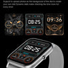 Ochstin 5H80 1.69 inch Square Screen Silicone Strap Heart Rate Blood Oxygen Monitoring Bluetooth Smart Watch(Black+Gold)