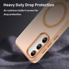 For Samsung Galaxy S23+ 5G MagSafe Frosted Translucent TPU + PC Full Coverage Phone Case(Orange)