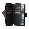 For Samsung Galaxy A34 Nine-card Slots Zipper Wallet Bag Leather Phone Case(Black)