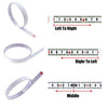 2m Sticky Scale Steel Ruler with Glue Scale Tape Measure Self-adhesive Ruler, Specification:Middle Point