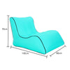 BB1803 Foldable Portable Inflatable Sofa Single Outdoor Inflatable Seat, Size: 100 x 80 x 70cm(Lake Green)