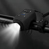 2 In 1 Bicycle Rechargeable Waterproof High Decibel Bell with Highlight Light(Black)