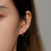 S925 Sterling Silver Thread Ear Buckle Women Earrings