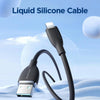 JOYROOM SA29-AL3 3A USB to 8 Pin Liquid Silicone Fast Charging Data Cable, Length: 1.2m(Black)