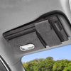 Car Sheepskin Leather Sun Visor Storage Clip (Grey)