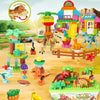 A16 39pcs /Box Children Dinosaur Building Block Paradise Large Particle Assembly Household Toys
