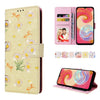 For Samsung Galaxy A04e Bronzing Painting RFID Leather Phone Case(Yellow Daisy)