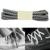 Reflective Shoe laces Round Sneakers ShoeLaces Kids Adult Outdoor Sports Shoelaces, Length:160cm(Light Grey)