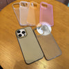 For iPhone 12 Soft Sandy Skin Feel Translucent PC Phone Case(Rose Pink)