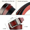 Dandali L8019 Men Casual Antique Pin Buckle Leather Belt Waistband, Size: 110-125cm (Black)