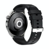 Ochstin 5HK46P 1.36 inch Round Screen Silicone Strap Smart Watch with Bluetooth Call Function(Silver+Black)