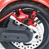 3 in 1 Scooter Modified Hydraulic Brake + 120mm Disc Brake Disc + Modified Seat Set For Xiaomi Mijia M365 Pro(Black Brake + Silver Adapter)