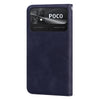 For Xiaomi Poco C40 Frosted Business Magnetic Horizontal Flip PU Phone Case(Black)