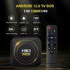 HK1 RBOX-H8S 4K Ultra HD Android 12.0 Smart TV Box with Remote Control, Allwinner H618 Quad-Core, 2GB+16GB(EU Plug)