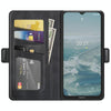 For Nokia G10/G20 Dual-side Magnetic Buckle Horizontal Flip Leather Case with Holder & Card Slots & Wallet(Black)