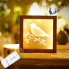 Dimming Warm White Light Photo Frame LED Decoration Light, Remote Control Creative Night Light Lamp Novelty Gift