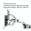 Gibbon Mounts  Lifting and Rotating Computer Monitor Bracket Slide Rail Bracket,Model: FE111P