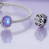 BSC891 925 Sterling Silver Symphony Purple Moonlight Gemstone DIY Beaded Bracelet Accessories