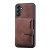 For Samsung Galaxy S25 5G Skin Feel Dream RFID Anti-theft PU Card Bag Phone Case(Coffee)