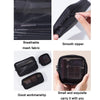 Multifunctional Portable Large Capacity Toiletry Cosmetic Bag, Color: Black 3 PCS/Set