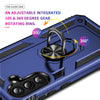 For Samsung Galaxy A36 5G Shockproof TPU + PC Phone Case with Holder(Blue)