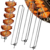 1pcs 304 Stainless Steel Outdoor Barbecue Chicken Wing Fork Grill BBQ Grill Tools