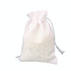 50 PCS Multi size Linen Jute Drawstring Gift Bags Sacks Wedding Birthday Party Favors Drawstring Gift Bags, Size:7x9cm(White)