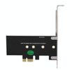 PCI-E 1X To M.2 NVME KEY-M SSD Riser Card Adapter With Baffle